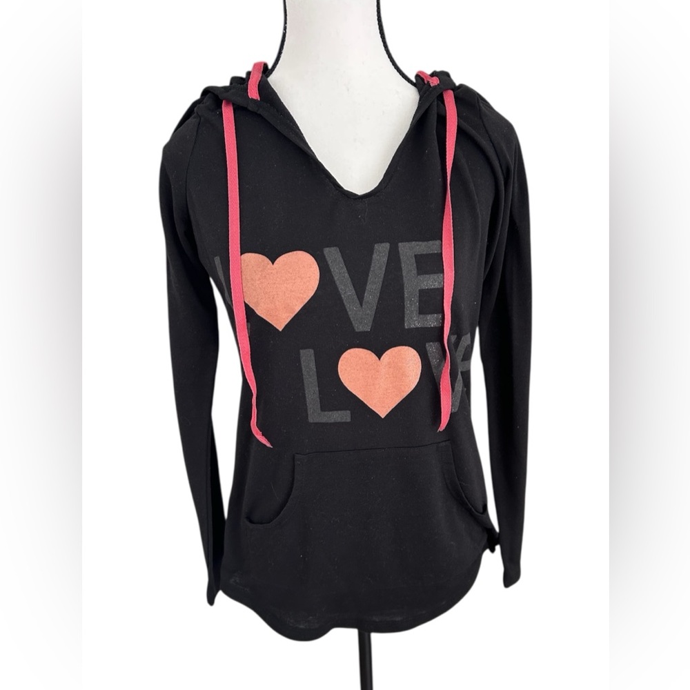 Joe Boxer Black and Pink Love Hoodie